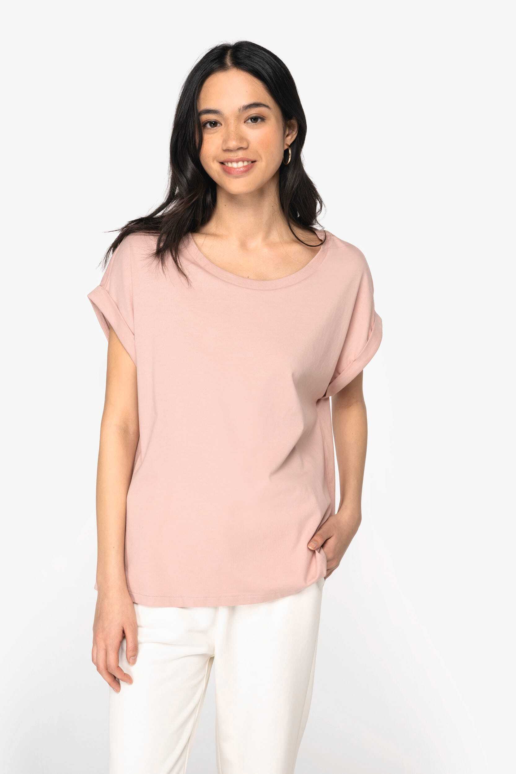 T-Shirts personnalisable NATIVE SPIRIT T-shirt écoresponsable manches à revers femme