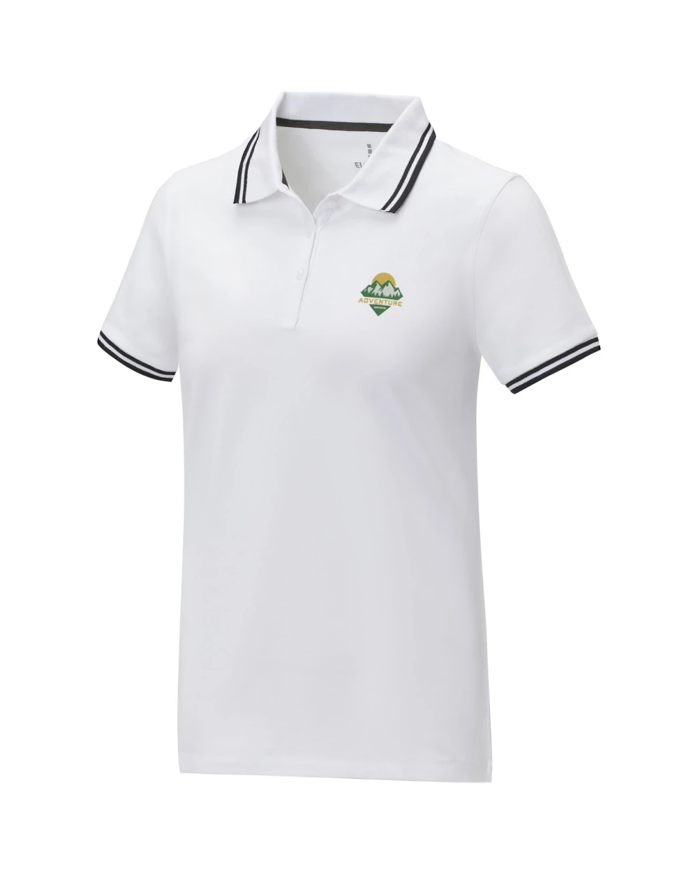 Polo's ELEVATE Amarago tipping damespolo met korte mouwen voor bedrukking &amp; borduring