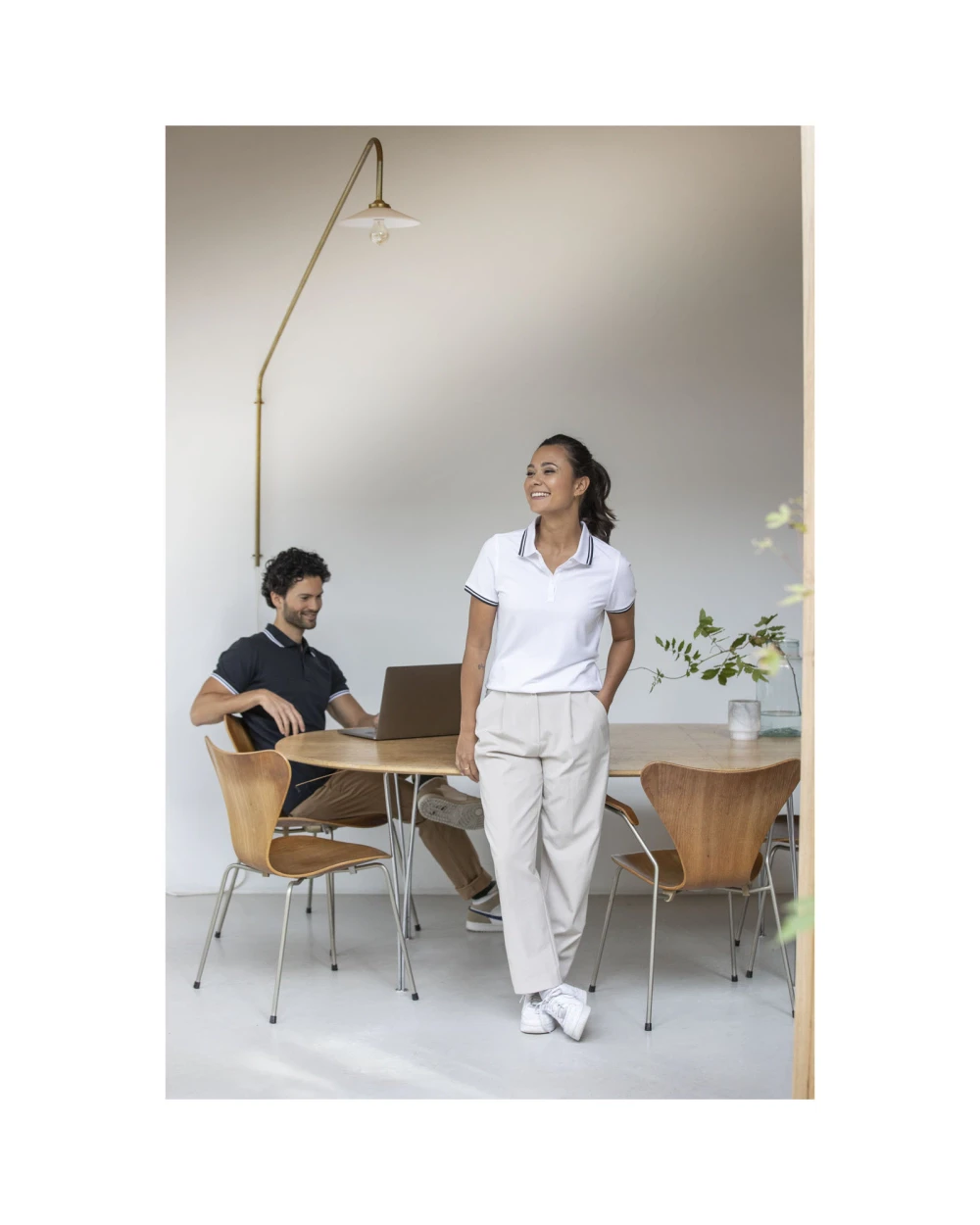 Polo's ELEVATE Amarago tipping damespolo met korte mouwen voor bedrukking &amp; borduring