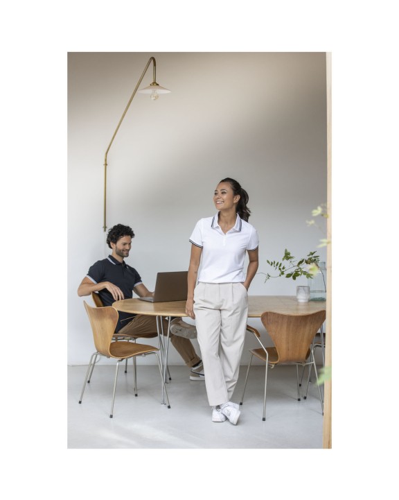 Polo's ELEVATE Amarago tipping damespolo met korte mouwen voor bedrukking &amp; borduring