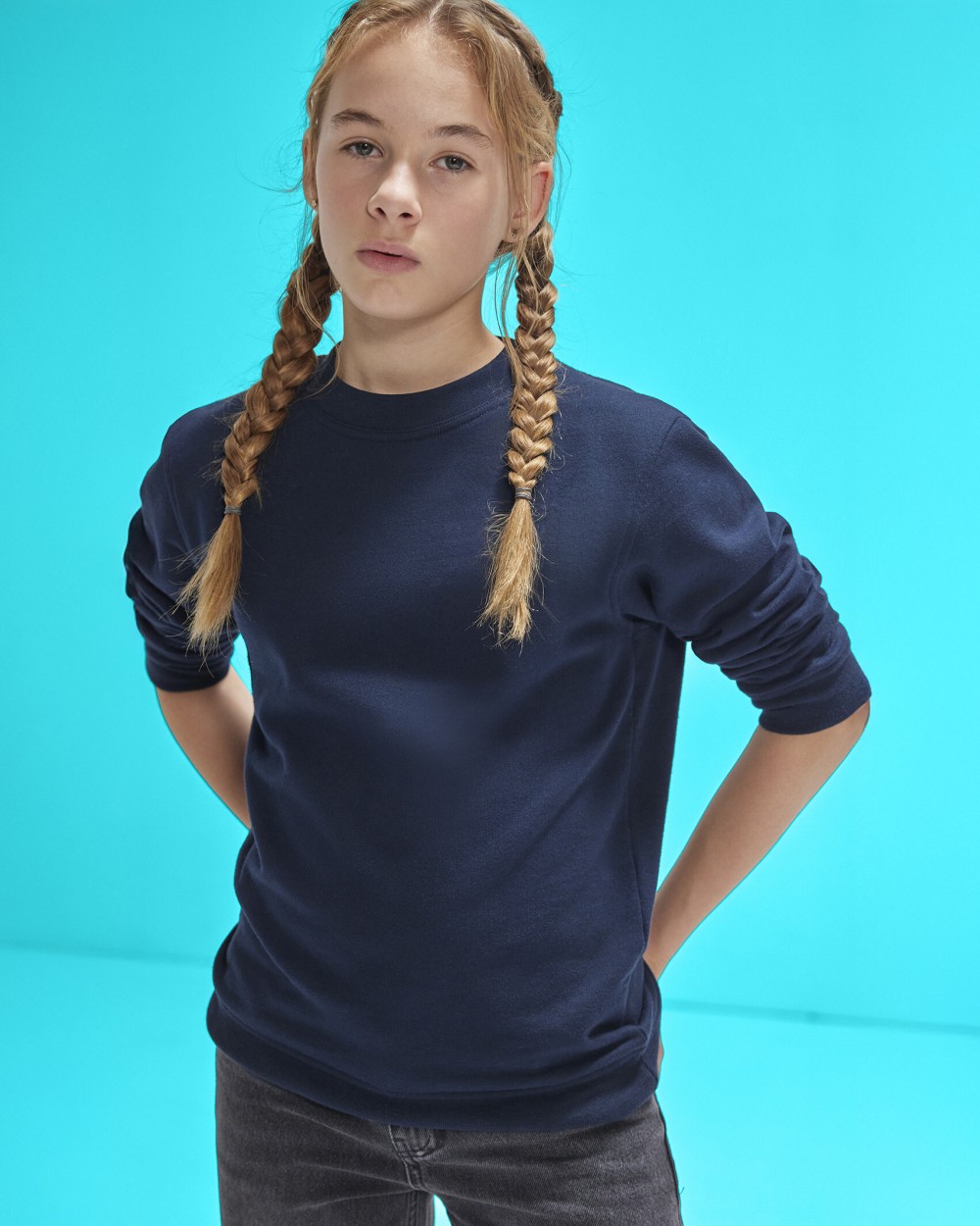 Sweaters & hoodies B&C ID.332 CREW /KIDS voor bedrukking &amp; borduring