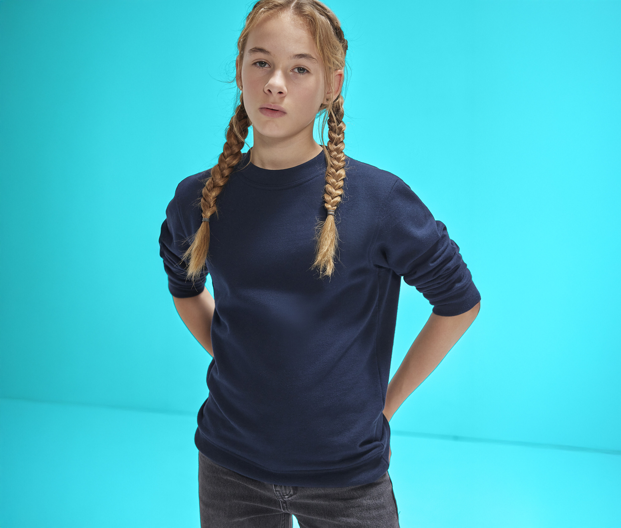 Sweat-shirts personnalisable B&C ID.332 CREW /KIDS