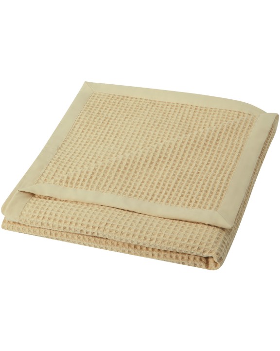Plaids personnalisable SEASONS Couverture gaufrée Abele en coton de 150 x 140 cm