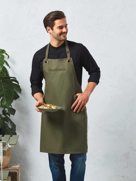 Tabliers à personnaliser PREMIER Tablier contrasté écoresponsable "Barley" 