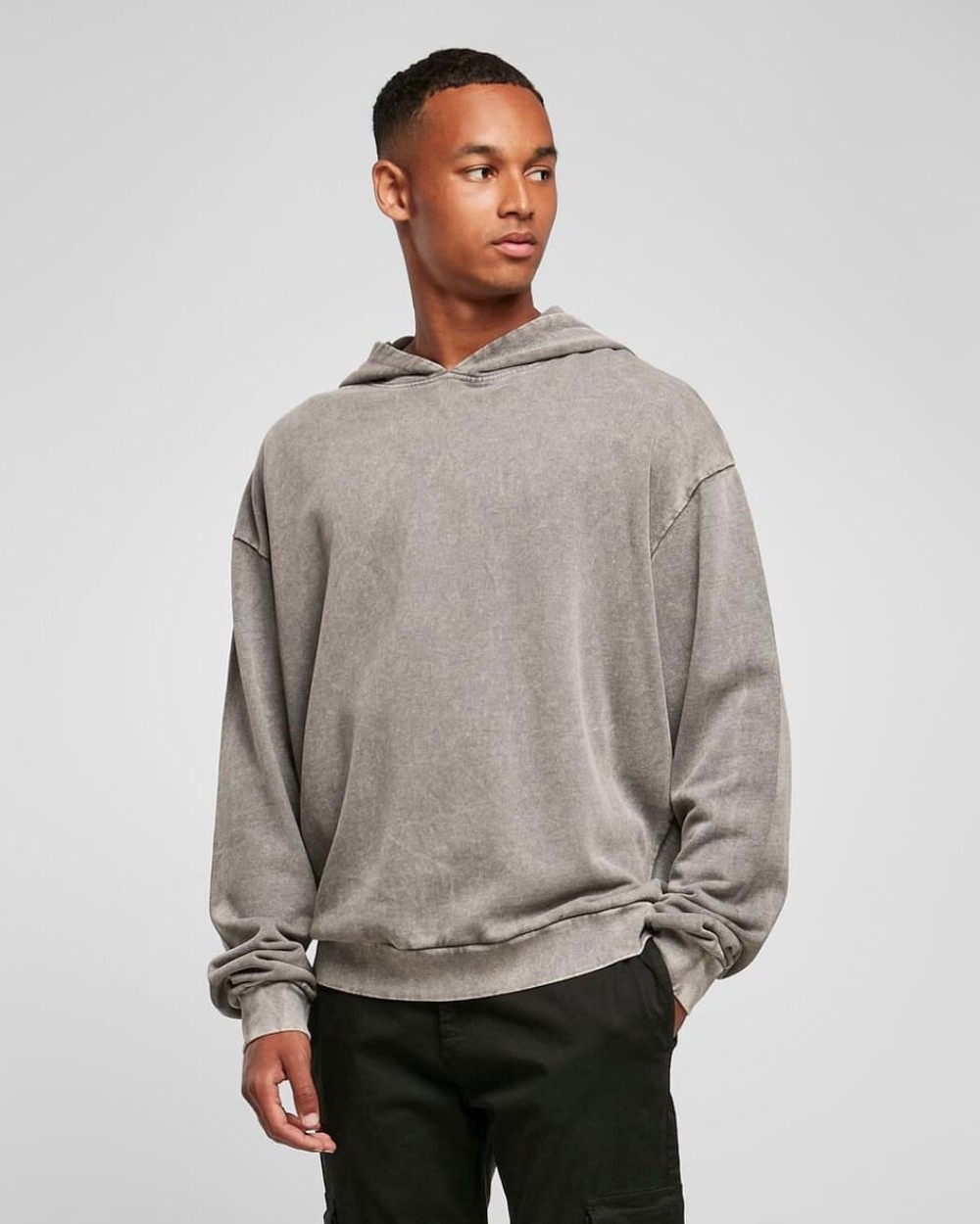 Sweat-shirts personnalisable BUILD YOUR BRAND ACID WASHED OVERSIZE HOODY