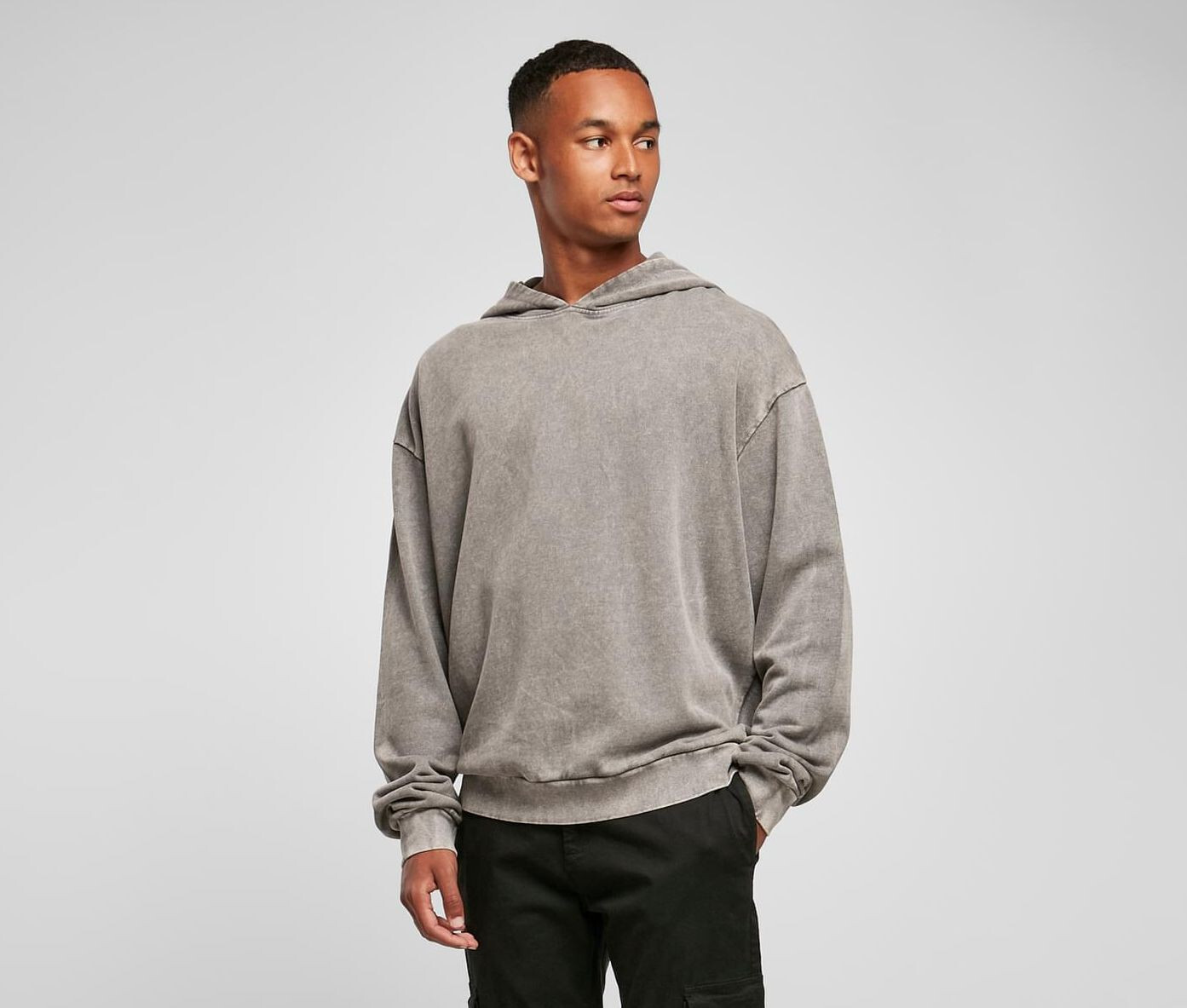 Sweat-shirts personnalisable BUILD YOUR BRAND ACID WASHED OVERSIZE HOODY
