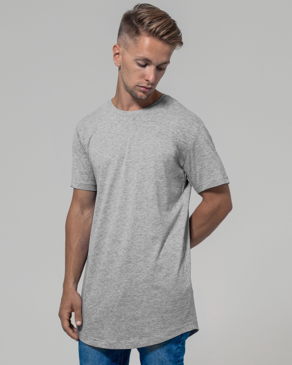 BUILD YOUR BRAND SHAPED LONG TEE T-Shirts personalisierbar