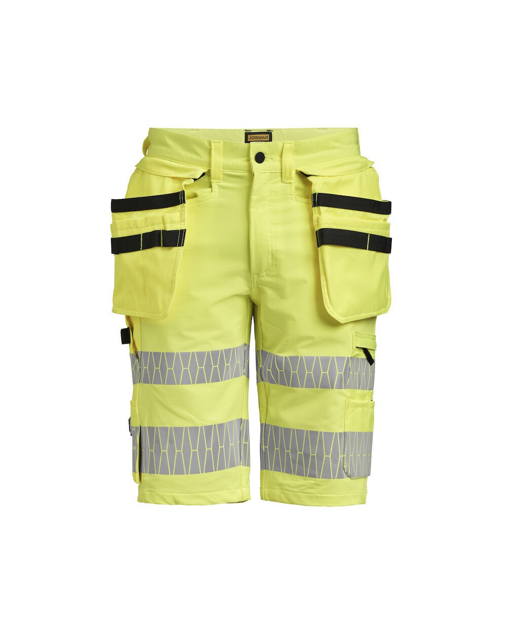 Bermuda's & Shorts JOBMAN 2296 Hi-vis Craftsman Shorts Stretch HP voor bedrukking &amp; borduring