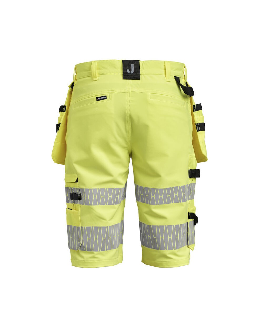 Bermuda's & Shorts JOBMAN 2296 Hi-vis Craftsman Shorts Stretch HP voor bedrukking &amp; borduring