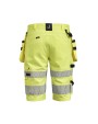 Bermuda's & Shorts JOBMAN 2296 Hi-vis Craftsman Shorts Stretch HP voor bedrukking &amp; borduring
