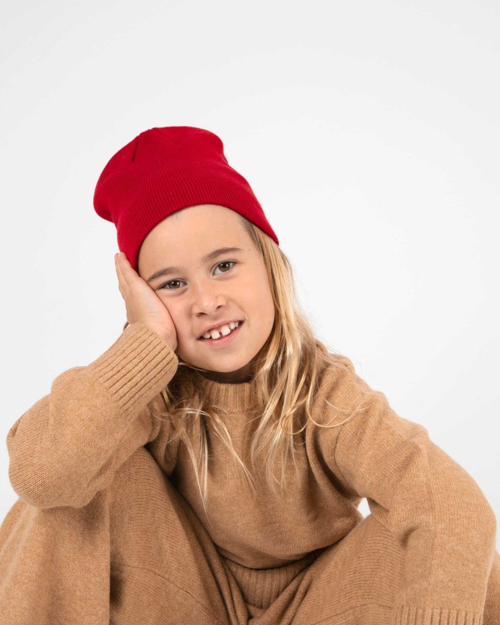 Mutsen K-UP Gebreide Kindermuts voor bedrukking &amp; borduring