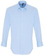 PREMIER Mens Stretch Fit Poplin Long Sleeve Cotton Shirt Hemden personalisierbar