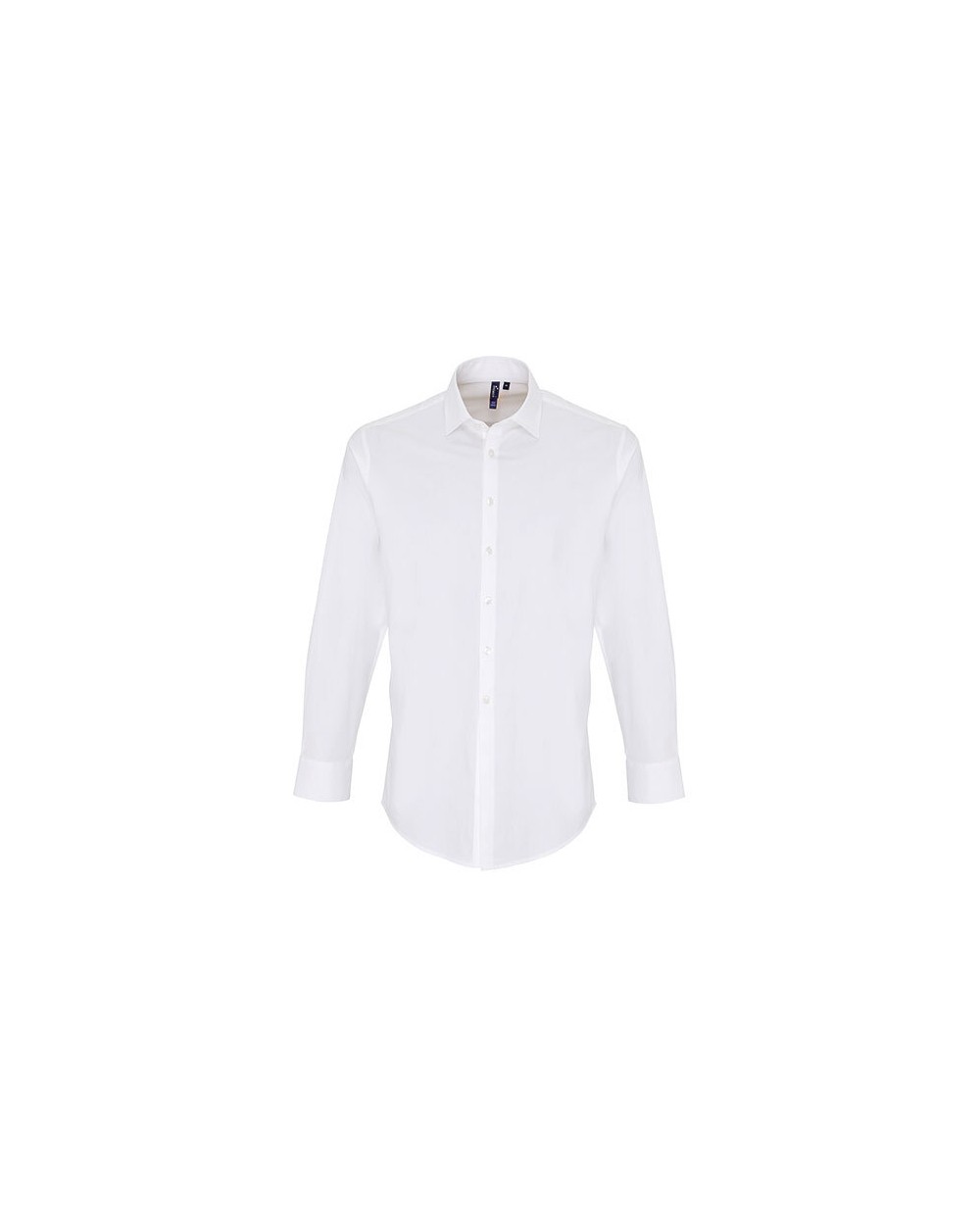 Hemden PREMIER Mens Stretch Fit Poplin Long Sleeve Cotton Shirt voor bedrukking &amp; borduring