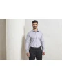 Hemden PREMIER Mens Stretch Fit Poplin Long Sleeve Cotton Shirt voor bedrukking &amp; borduring