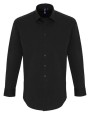 Chemises personnalisable PREMIER Mens Stretch Fit Poplin Long Sleeve Cotton Shirt