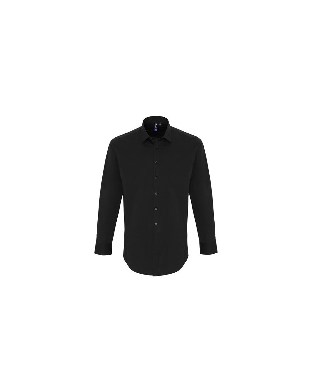 PREMIER Mens Stretch Fit Poplin Long Sleeve Cotton Shirt Hemden personalisierbar