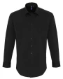 PREMIER Mens Stretch Fit Poplin Long Sleeve Cotton Shirt Hemden personalisierbar