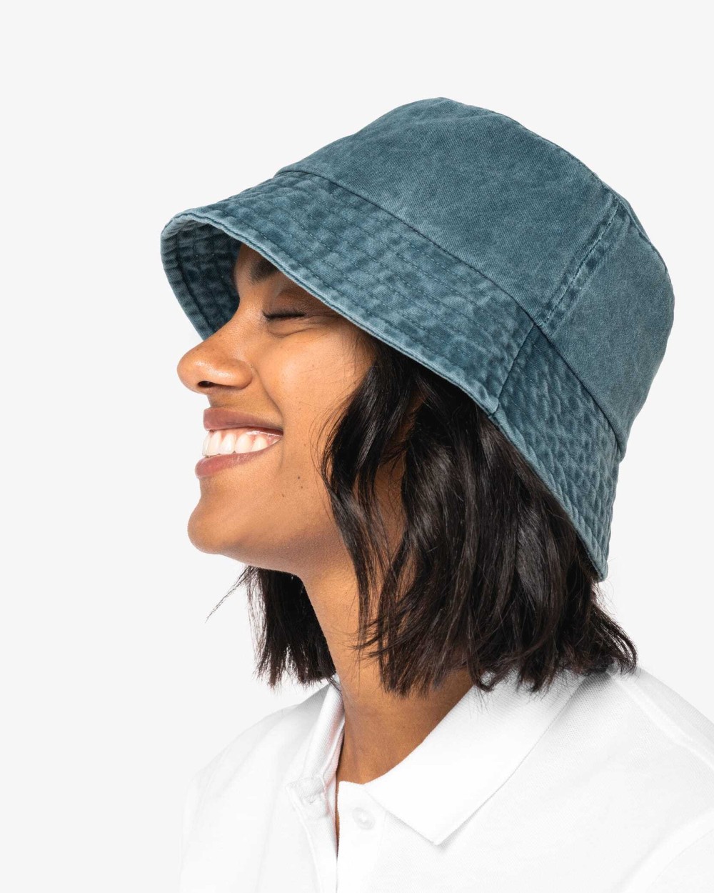 NATIVE SPIRIT Umweltfreundlicher ausgewaschener Unisex-Sonnenhut Bob-Mützen personalisierbar