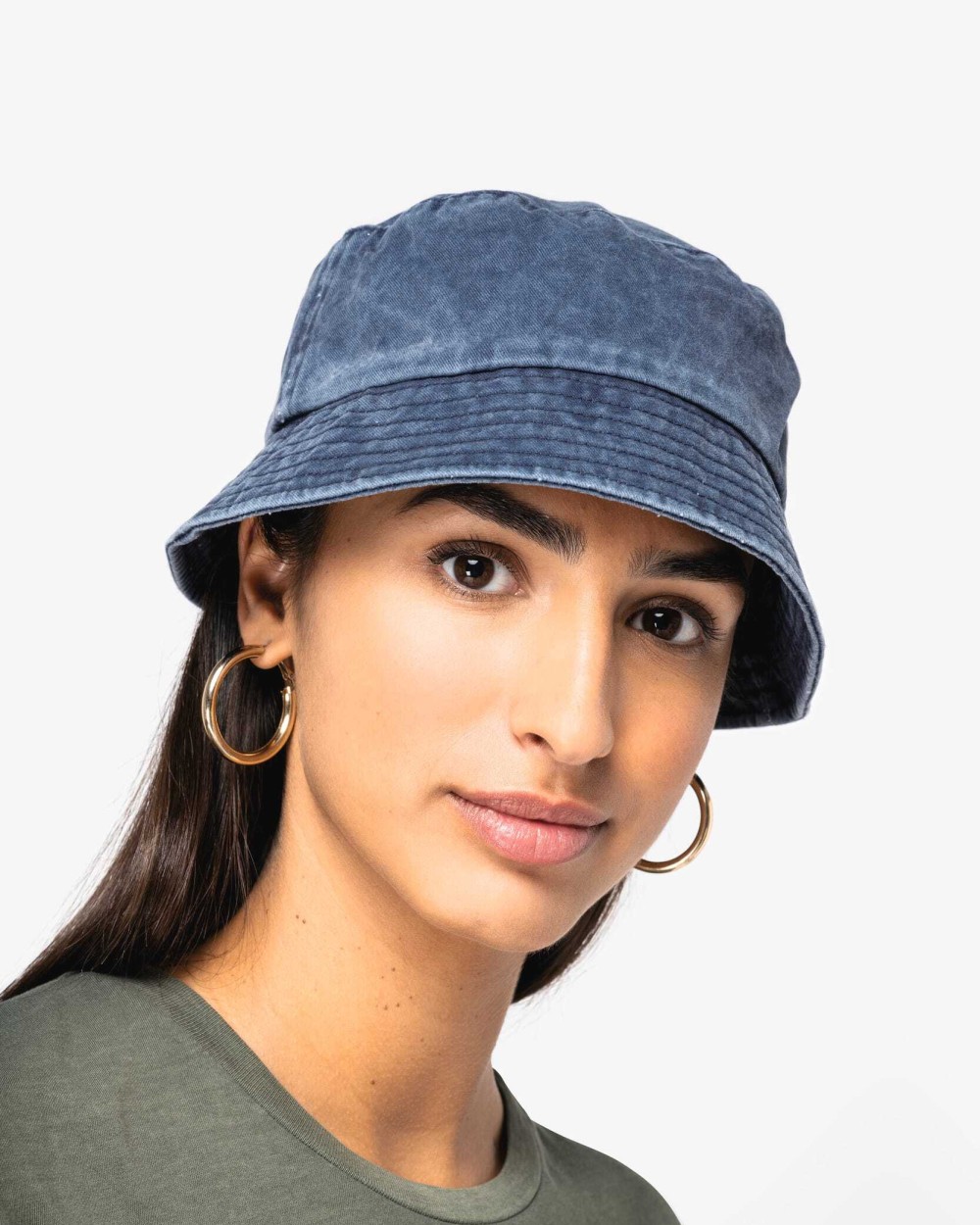 NATIVE SPIRIT Umweltfreundlicher ausgewaschener Unisex-Sonnenhut Bob-Mützen personalisierbar