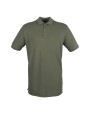 HENBURY Modern Fit Cotton Microfine-Piqué Polo Shirt Poloshirts personalisierbar