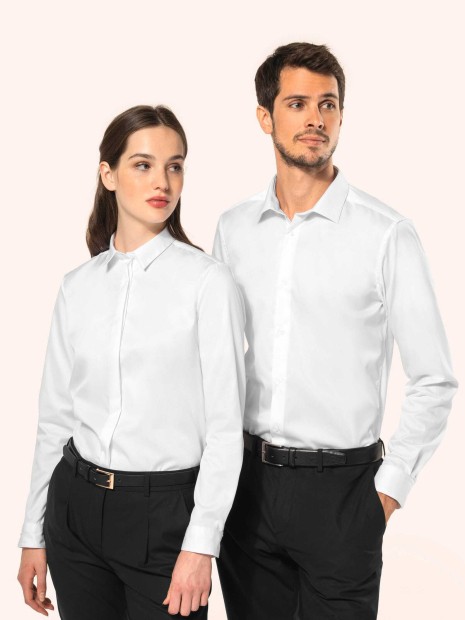 Chemises à personnaliser KARIBAN Chemise twill manches longues homme 