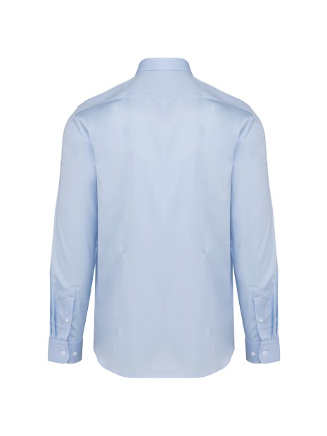 KARIBAN Chemise twill manches longues homme /api/colors/bc03c1b2-f010-4d35-8299-fc831f089711 personnalisable