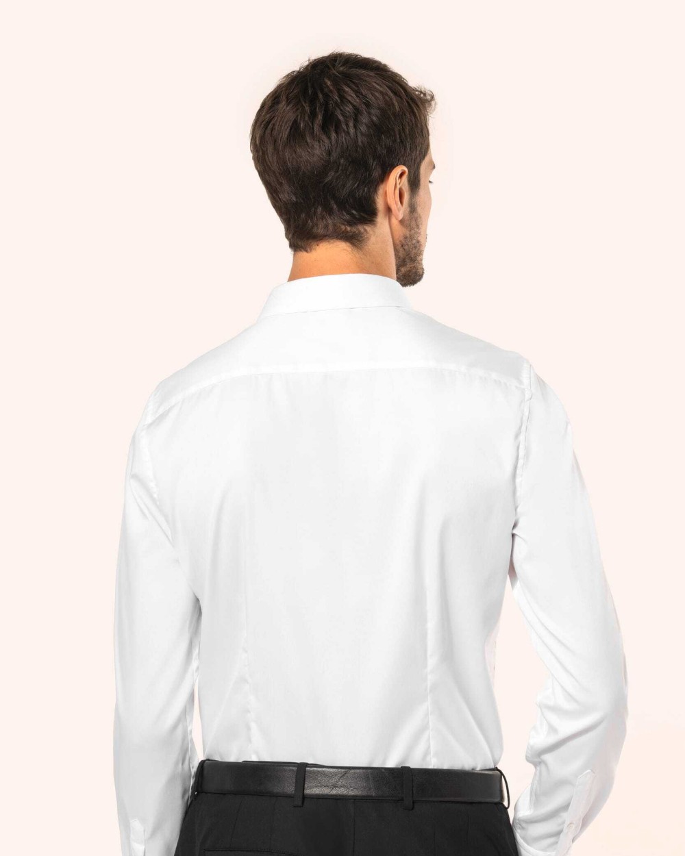 Hemden KARIBAN Herenoverhemd van twill met lange mouwen voor bedrukking &amp; borduring