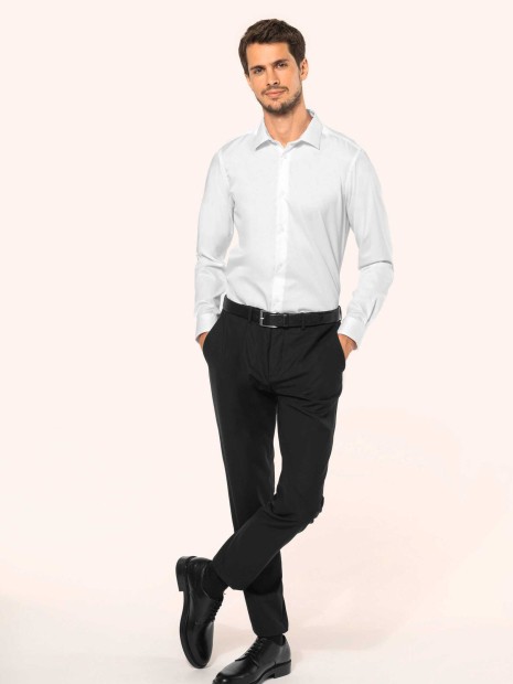 Chemises à personnaliser KARIBAN Chemise twill manches longues homme 