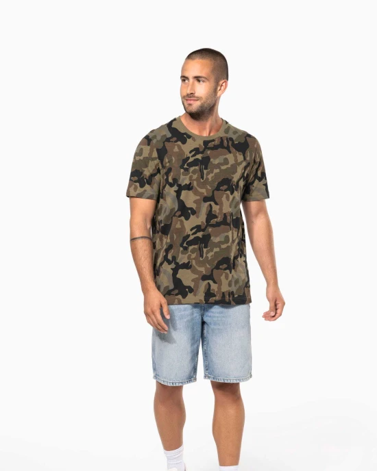T-Shirts personnalisable Kariban T-shirt camo manches courtes homme