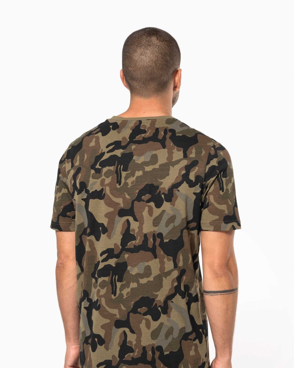 T-shirts KARIBAN T-shirt camo korte mouwen voor bedrukking &amp; borduring