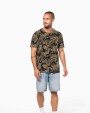KARIBAN Kurzarm-T-Shirt Camo T-Shirts personalisierbar