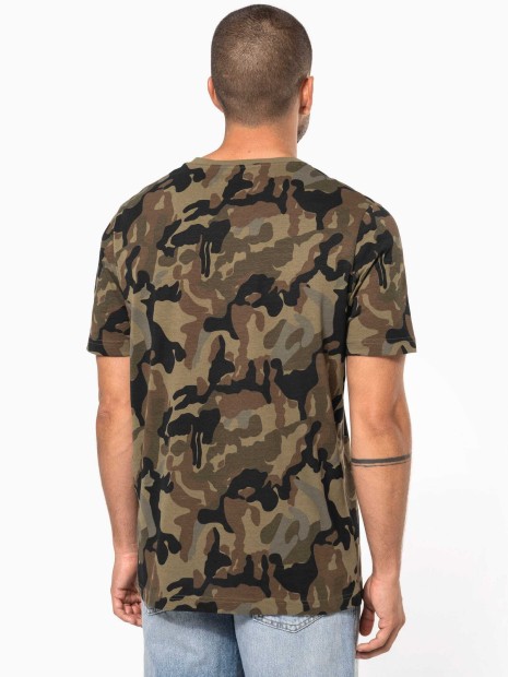 T-Shirts à personnaliser KARIBAN T-shirt camo manches courtes homme 