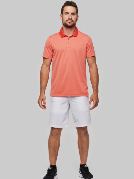 Polos à personnaliser PROACT Polo chiné manches courtes 