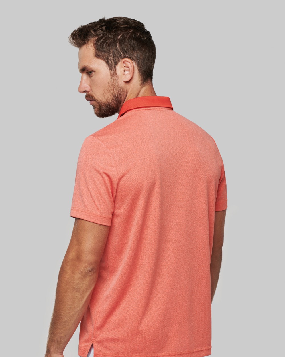 PROACT Meliertes Kurzarm-Polohemd Poloshirts personalisierbar