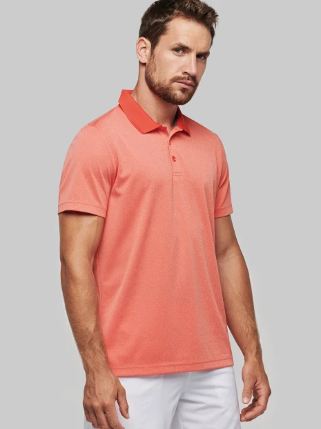Polos à personnaliser PROACT Polo chiné manches courtes 