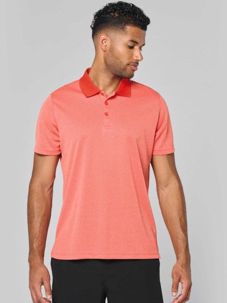 Polos à personnaliser PROACT Polo chiné manches courtes 