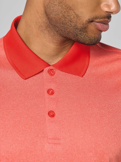 Polos à personnaliser PROACT Polo chiné manches courtes 