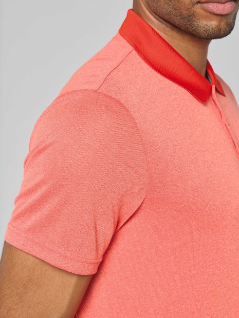 Polos à personnaliser PROACT Polo chiné manches courtes 