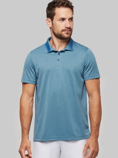 Polos à personnaliser PROACT Polo chiné manches courtes 