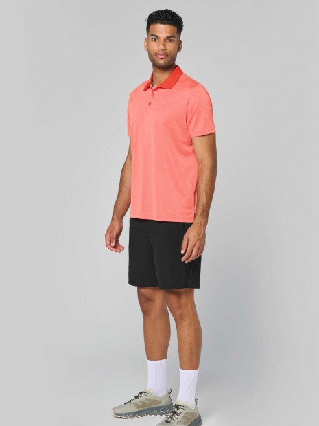 Polos à personnaliser PROACT Polo chiné manches courtes 