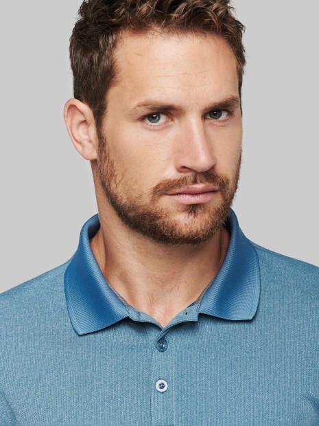 Polos à personnaliser PROACT Polo chiné manches courtes 