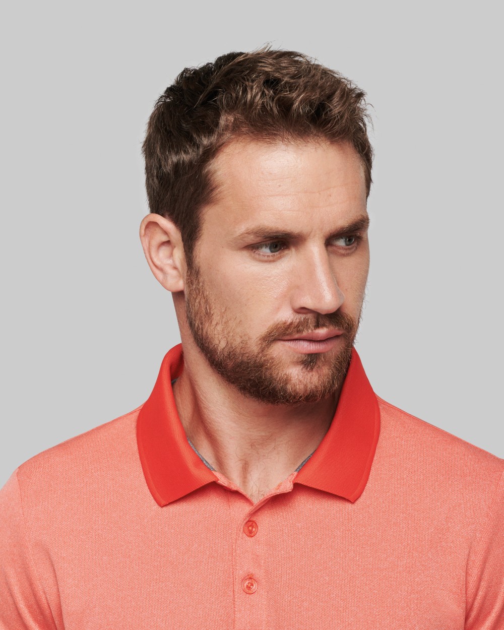 Polos personnalisable PROACT Polo chiné manches courtes