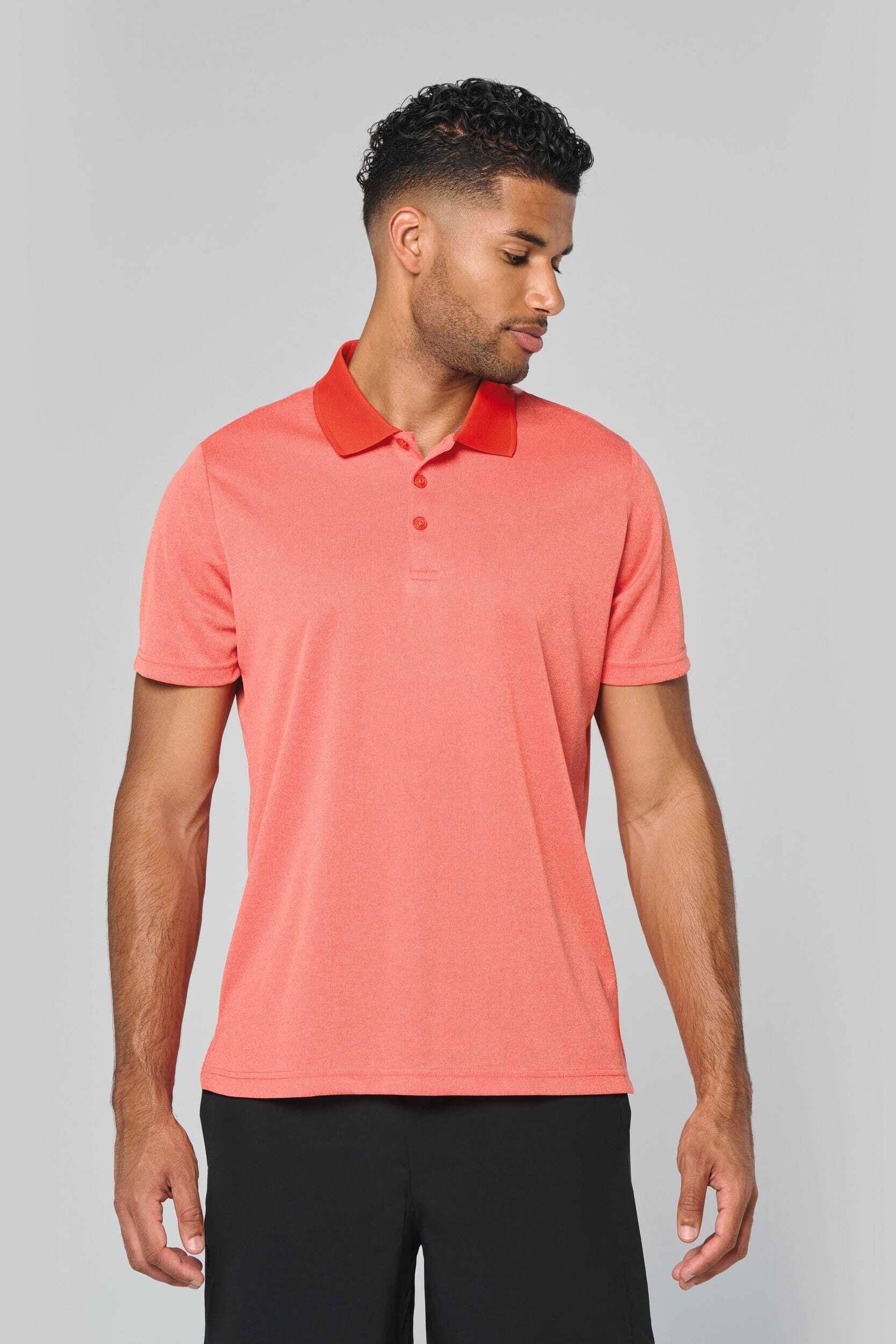 Polos personnalisable PROACT Polo chiné manches courtes
