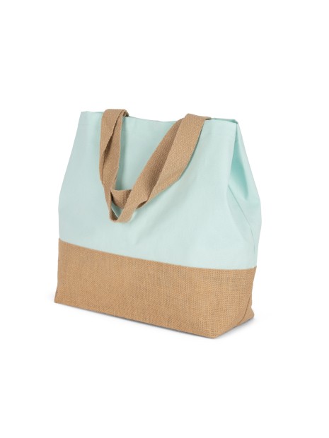 KIMOOD Sac shopping en toiles de coton et jute /api/colors/721461d5-c212-476d-9bd5-80f14b496592 personnalisable