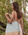 Tote bags personnalisable KIMOOD Sac shopping en toiles de coton et jute