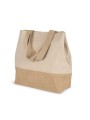 KIMOOD Sac shopping en toiles de coton et jute /api/colors/72a1ae80-bc1e-4de7-be92-13deaac87138 personnalisable