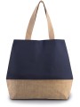 KIMOOD Sac shopping en toiles de coton et jute /api/colors/bc4244d1-ac0a-4f94-813f-9124bd3fdfeb personnalisable
