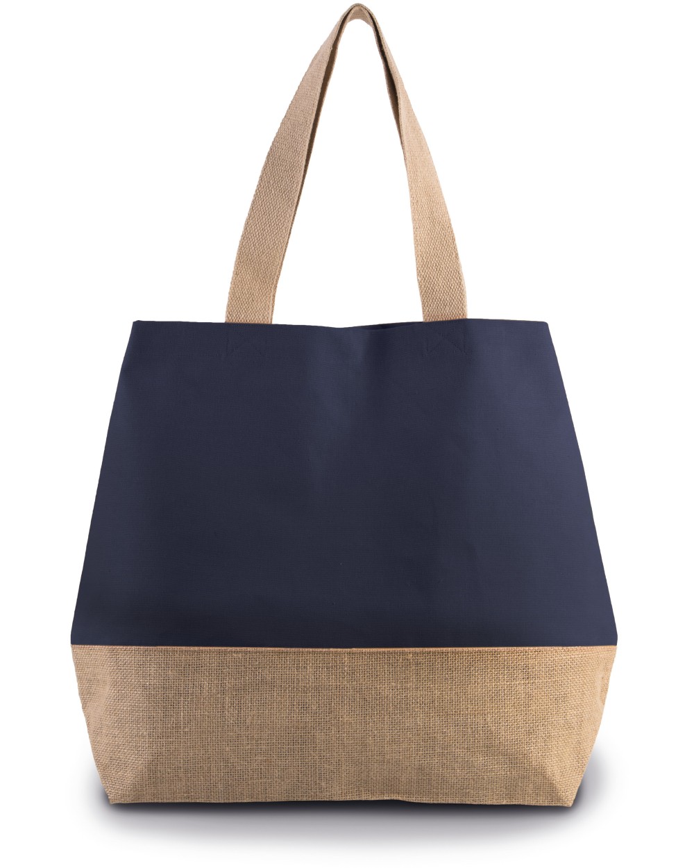 Tote bags KIMOOD Shopper van jute- & katoencanvas voor bedrukking &amp; borduring