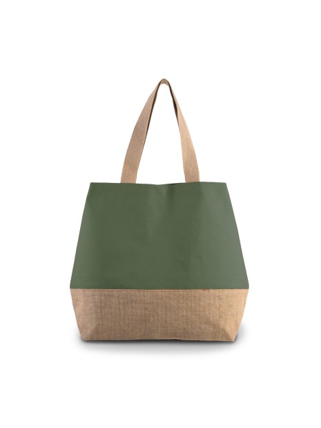 KIMOOD Sac shopping en toiles de coton et jute /api/colors/76d3789c-260a-4188-a832-1106e27e7375 personnalisable