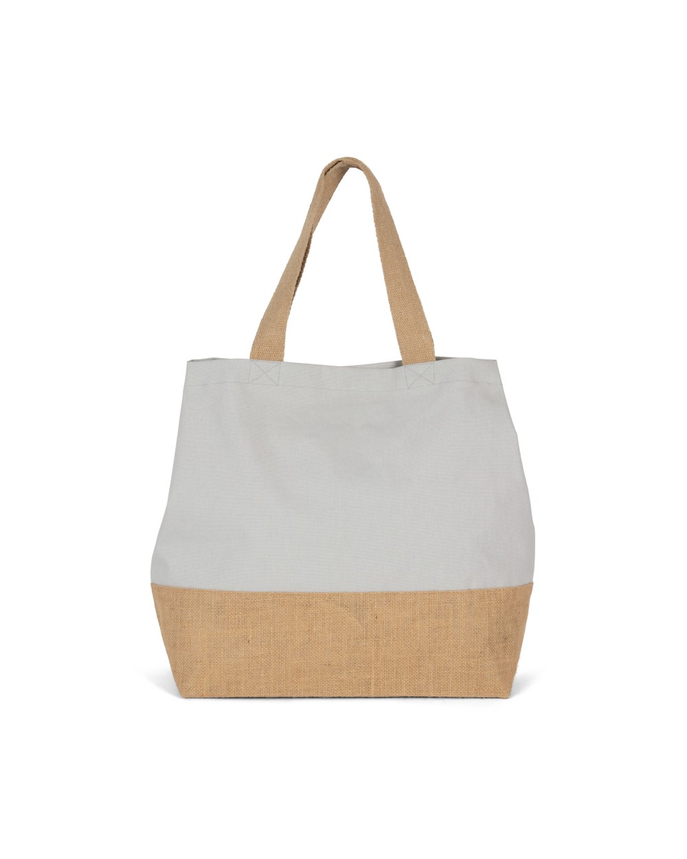 Tote bags KIMOOD Shopper van jute- & katoencanvas voor bedrukking &amp; borduring